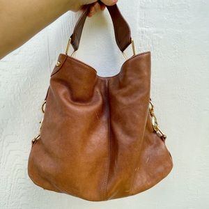 Rebecca Minkoff Mini Nikki Brown Leather Hobo Bag